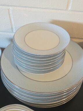 Vintage Noritake China ~Elegant White and Silver